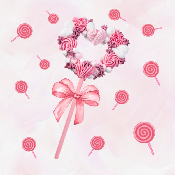Hartvormige Meringue Lolly voor Paarden – Candy Horse