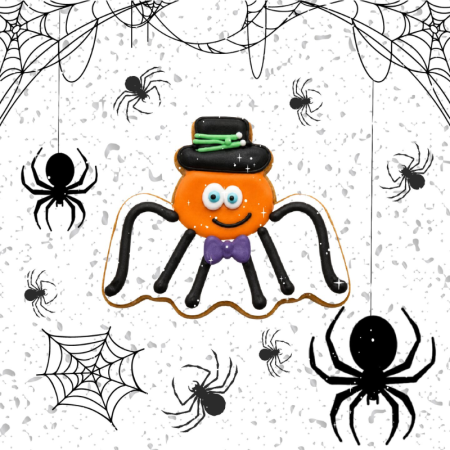 SPIDER Iced Cookie - Halloween Collection