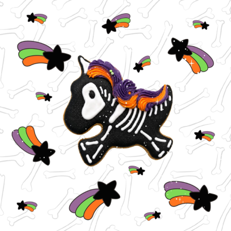 Biscuit glacé SQUELICORNE - Collection Halloween