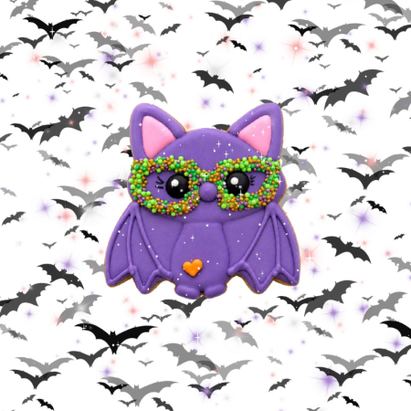 Halloween Iced BAT Cookie for Horses – Candy Horse