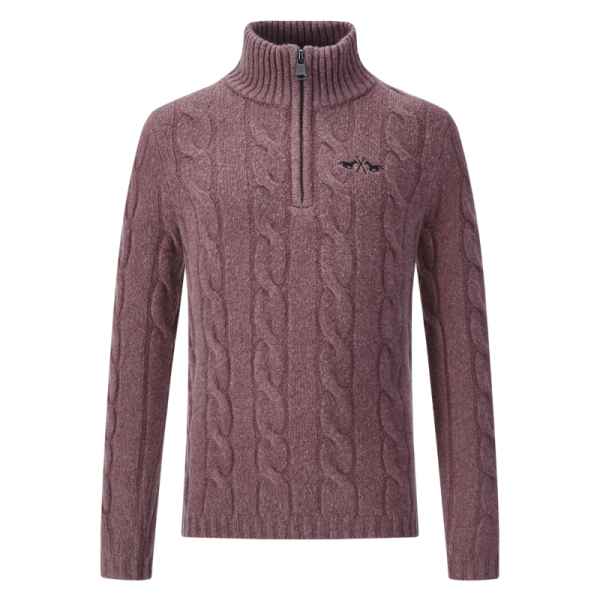 HVPDunya Kids' Cable Knit Half Zip Pullover