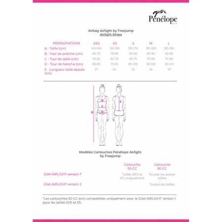 Pénélope x Freejump Airlight Strass Airbag Vest