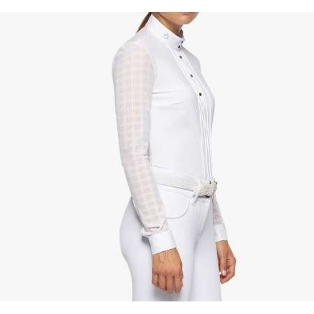 CT Pleated Long-sleeved Competition Polo Shirt