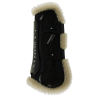 Vegan Sheepskin Tendon Boots Bamboo Elastic