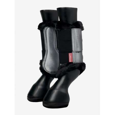 Fleece Edged Mesh Brushing Boots Twilight