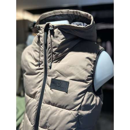 CT Geo Cut Hooded Puffer Vest