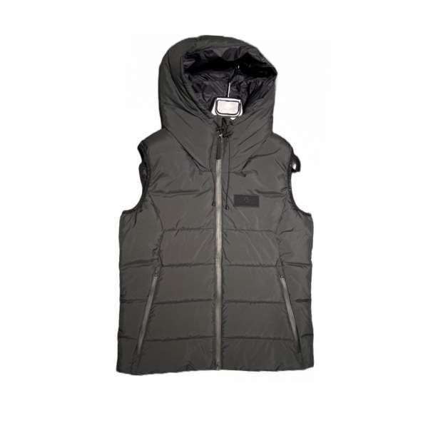 CT Geo Cut Hooded Puffer Vest