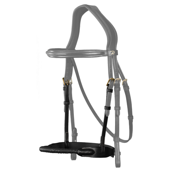 Dy'on Leather Covered Rope Noseband - D Collection