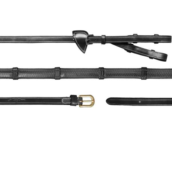 Dy'on 1/2" (13mm) Converter Rubberteugels met 7 leren passanten