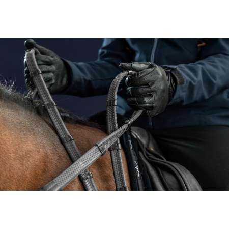 Dy'on New English 1/2" Rubberteugels met 7 leren passanten