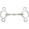 FEELING Flexi double-jointed gag bit, 3-ring cheeks