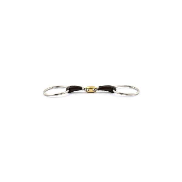 Mors double brisure recouvert de cuir