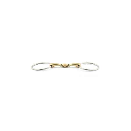 Dubbelgebroken bit met grote ringen en standaard canons