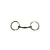 Blue Steel Double Jointed Flat Rings Snaffle Bit